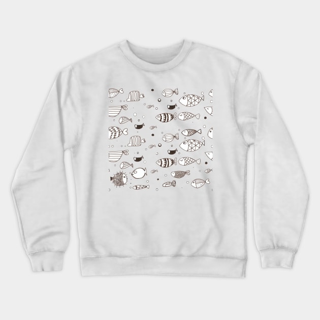 A fish goes against the current Crewneck Sweatshirt by Fradema